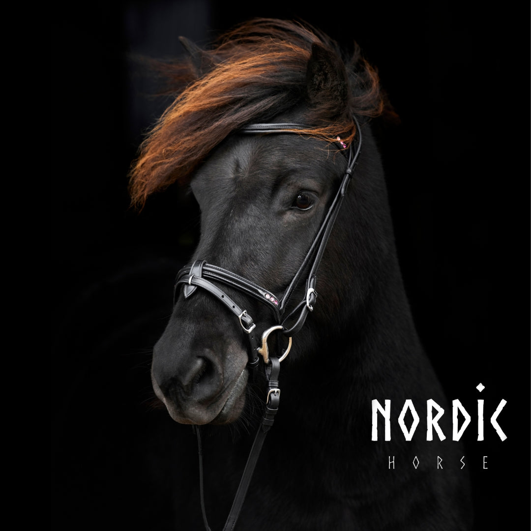 Enskur reiðmúll - Bleik lína