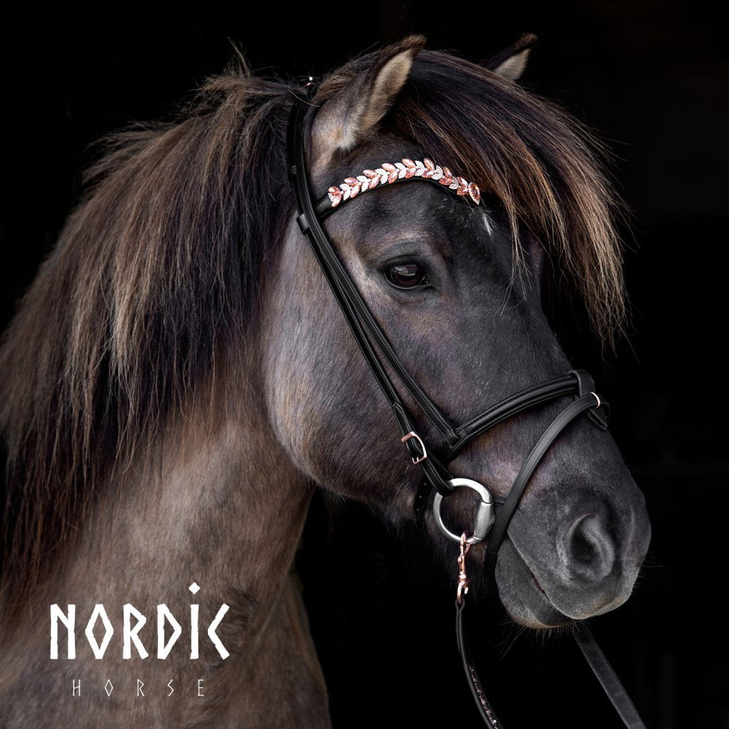 Höfuðleður - Leaves - Rosegold