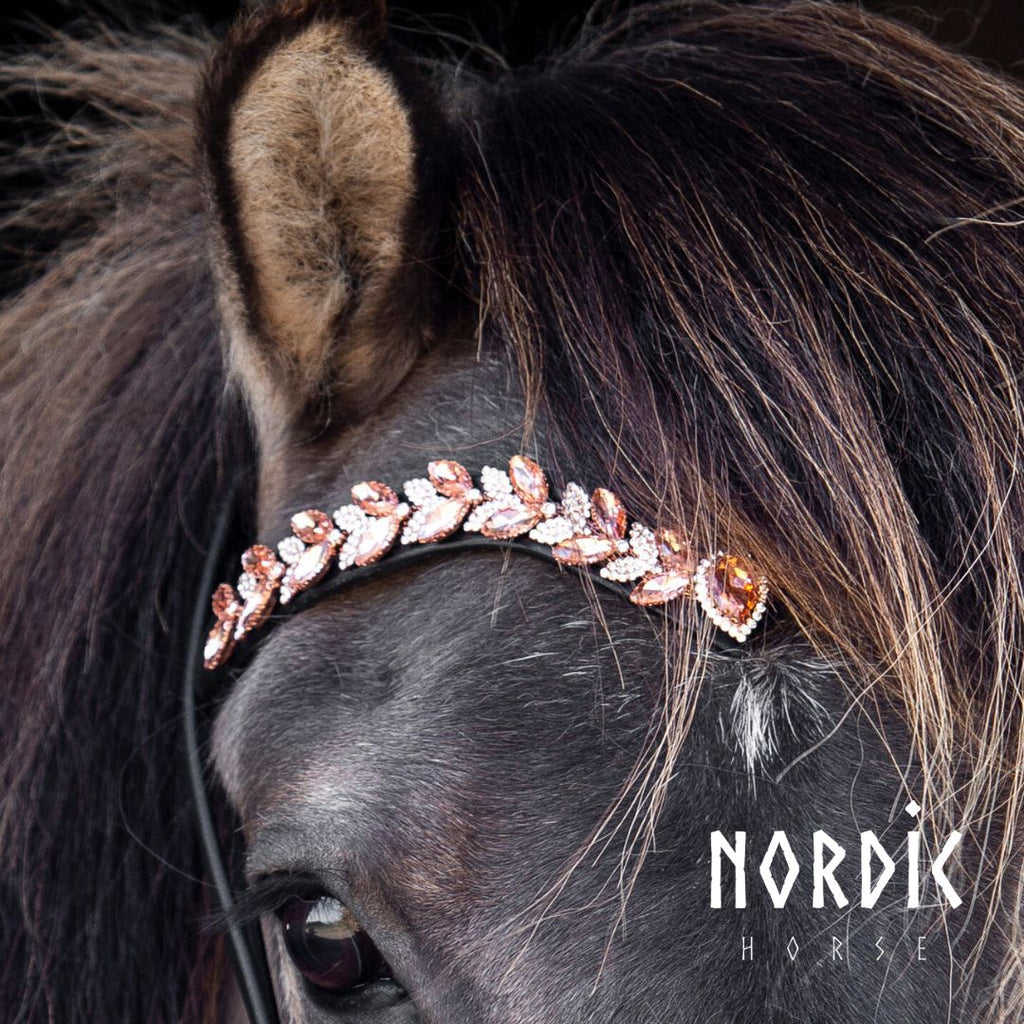 Höfuðleður - Leaves - Rosegold