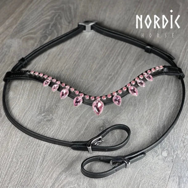 Höfuðleður - Crown - Bleikt