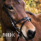 Enskur reiðmúll með útskurði