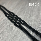 Taumur - Leður með útskurði og stoppurum
