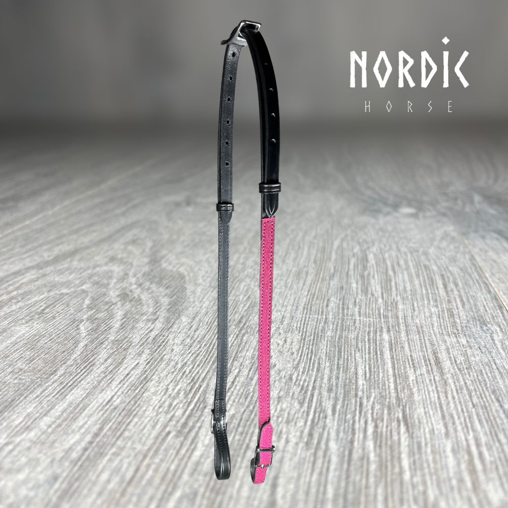 Höfuðleður - Glitur - Dökkbleikt