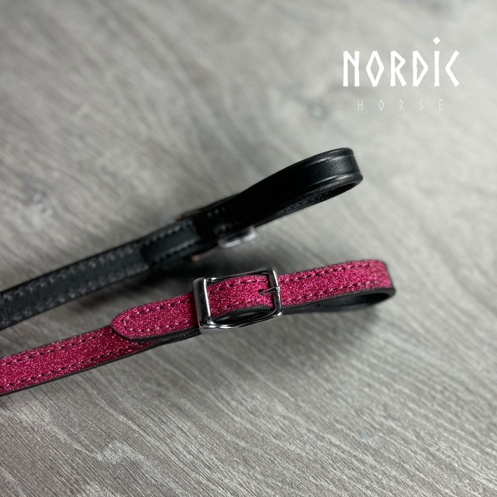 Höfuðleður - Glitur - Dökkbleikt