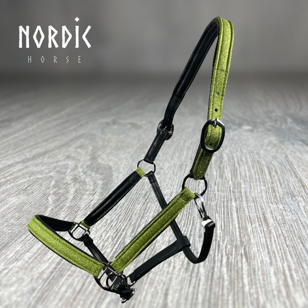 Stallmúll - Leður - Glimmer - Grænn