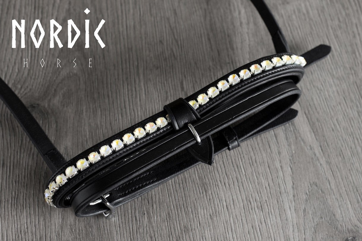 Enskur reiðmúll - Metalic cream