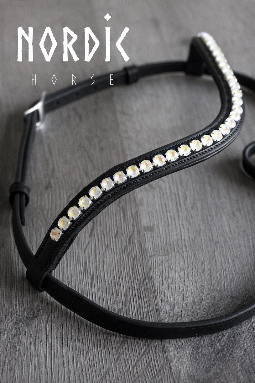 Höfuðleður - Metalic kremað