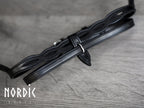 Enskur reiðmúll með útskurði