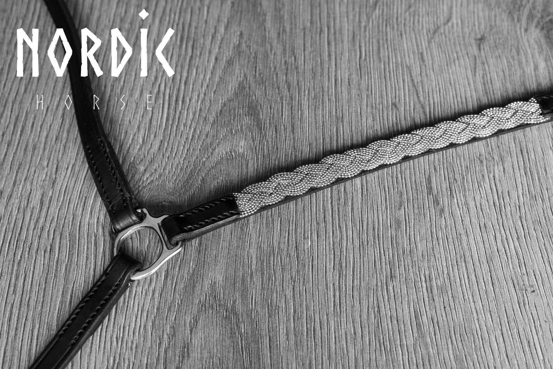 Reiðmúll með fléttu - Silfur